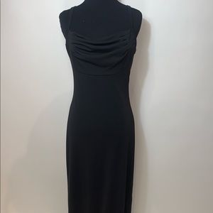 Long Black Strap Dress